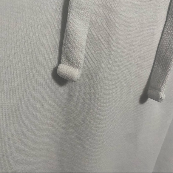 Frank and Eileen French Terry Relaxed White Kane Capelet Hoodie Size Small - Picture 8 of 9